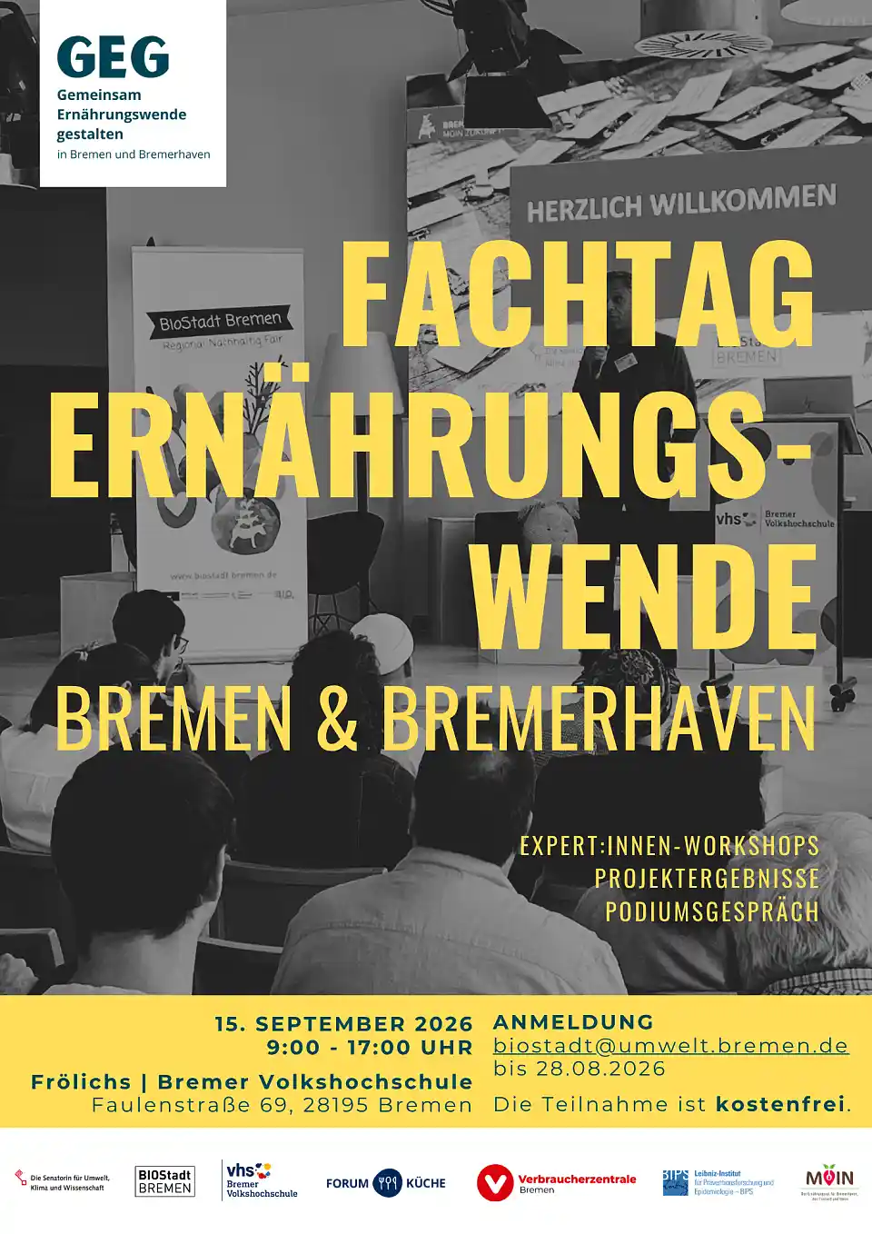 Veranstaltungsplakat Ern&auml;hrungswende Bremen & Bremerhaven