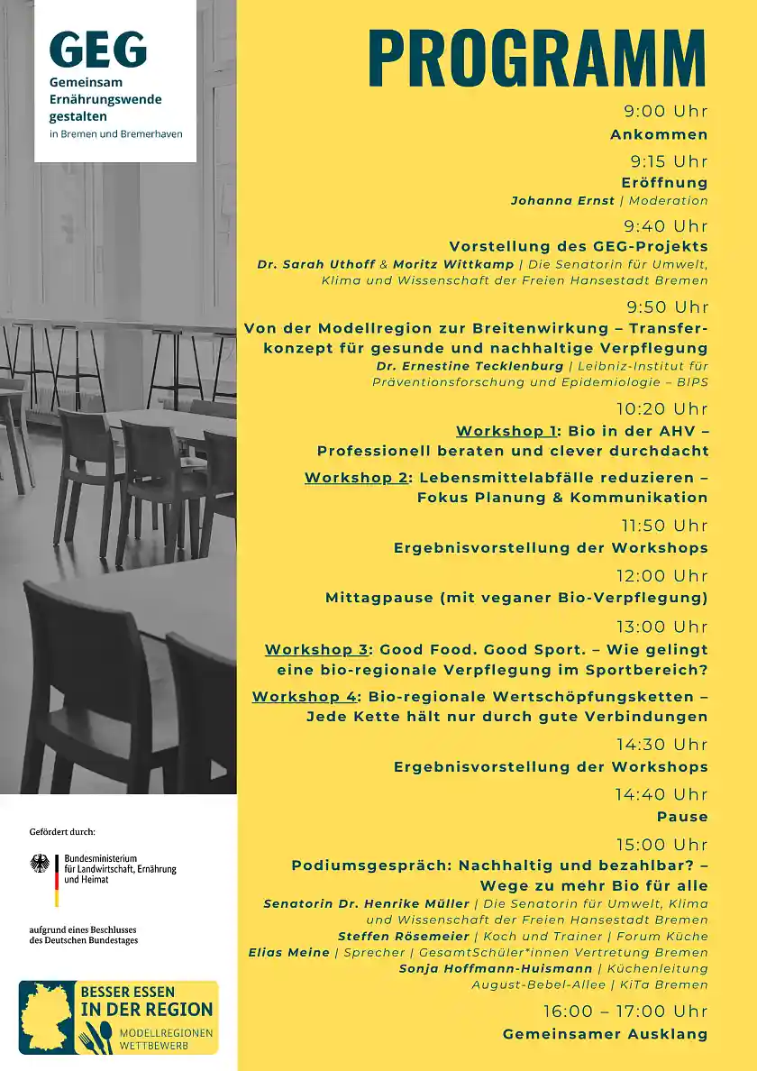 Programm Fachtag Ernährungswende