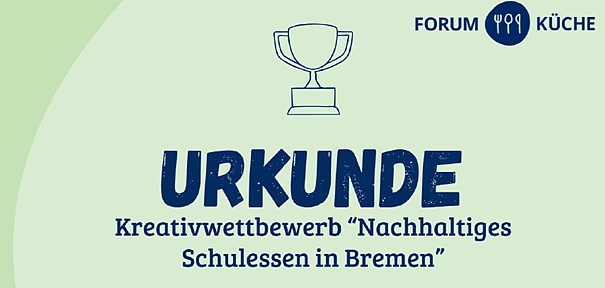 Auszug einer Gewinnerurkunde eines Schulwettbewerbs.