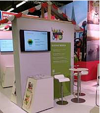 Stand der BioStadt Bremen auf der Biofach 2022 in Nürnberg