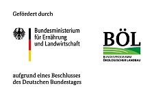 Logo: Gefördert durch das Bundesministerium für Ernährung und Landwirtschaft aus dem Bundesprogramm Ökologischer Landbau