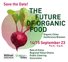 Logo Fachtagung: Zeichnung von einer roten Beete mit Text zur Terminankündigung