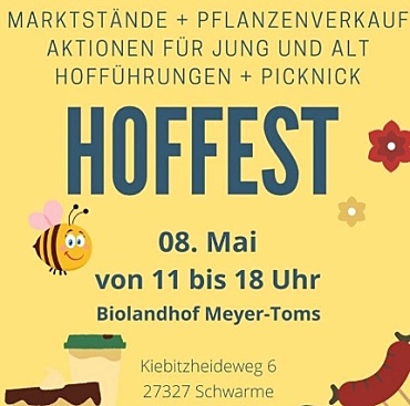 Werbebanner für das Hoffest