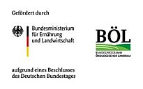 Logo: Gefördert durch das Bundesministerium für Ernährung und Landwirtschaft aus dem Bundesprogramm Ökologischer Landbau